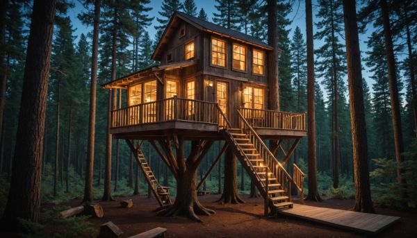 Comment dormir dans une cabane perchée dans les arbres ?